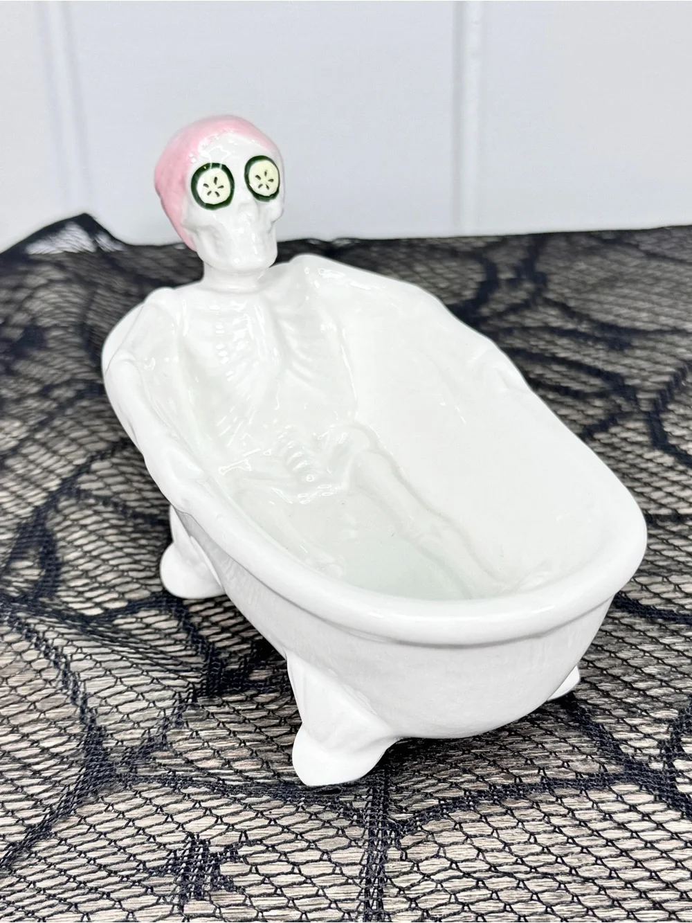 NEW Target Bullseye Playground Skeleton Bathtub Novelty Soap Dispenser